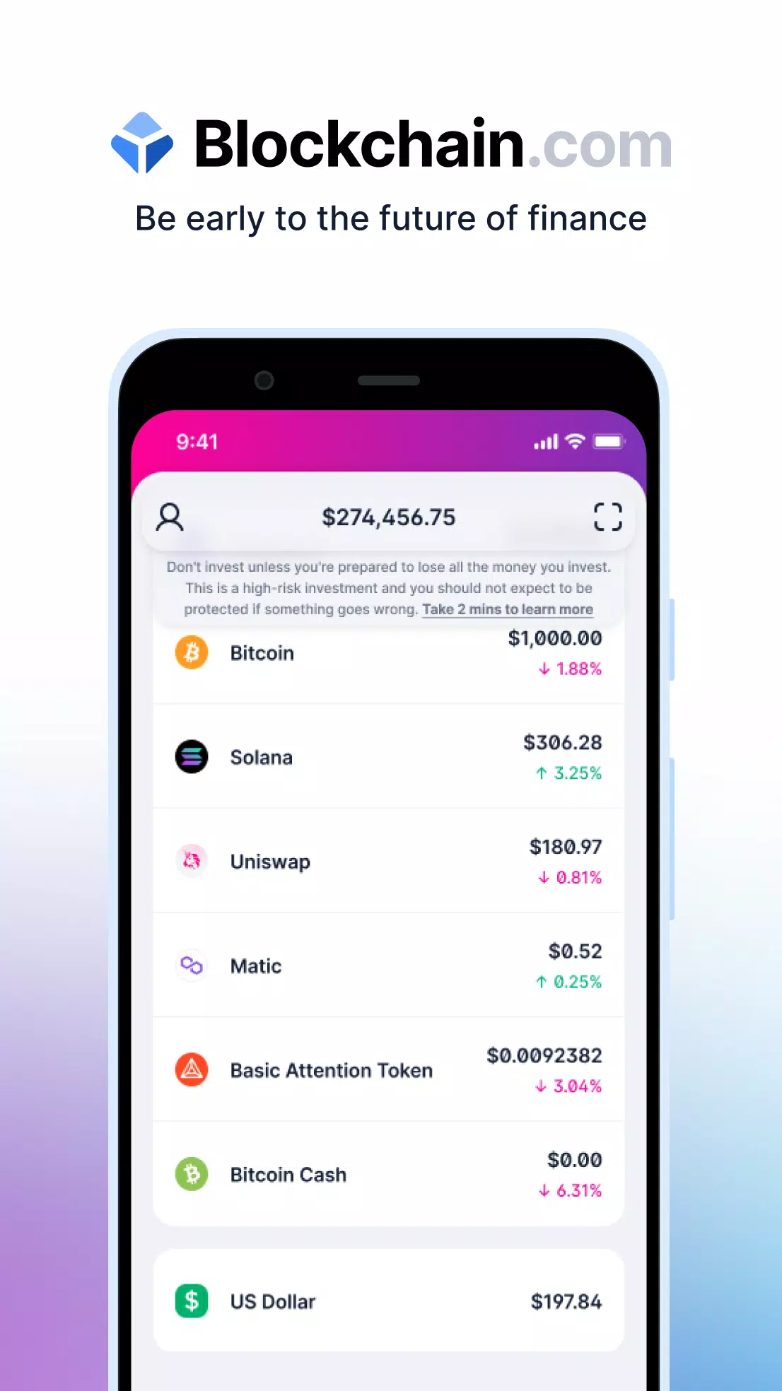 Blockchain.com: Crypto Wallet Captura de tela 1