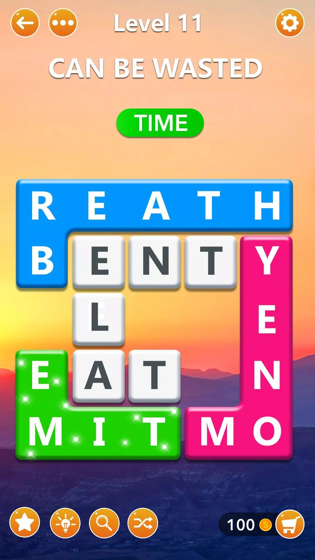 Word Blocks Puzzle - Offline-W Screenshot 1
