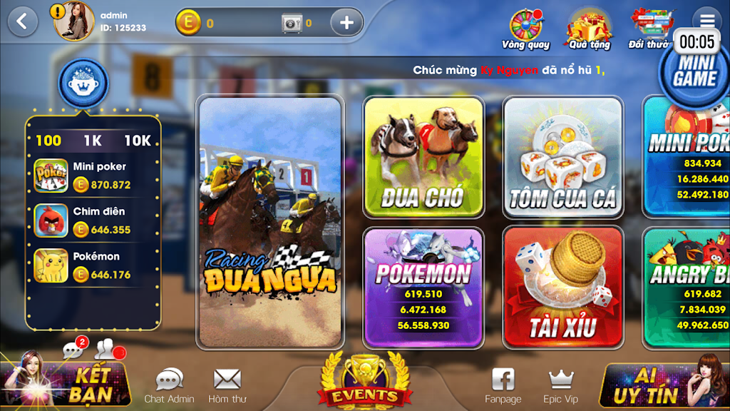 Schermata Epic JackPot: Đại gia Game bai Club 1