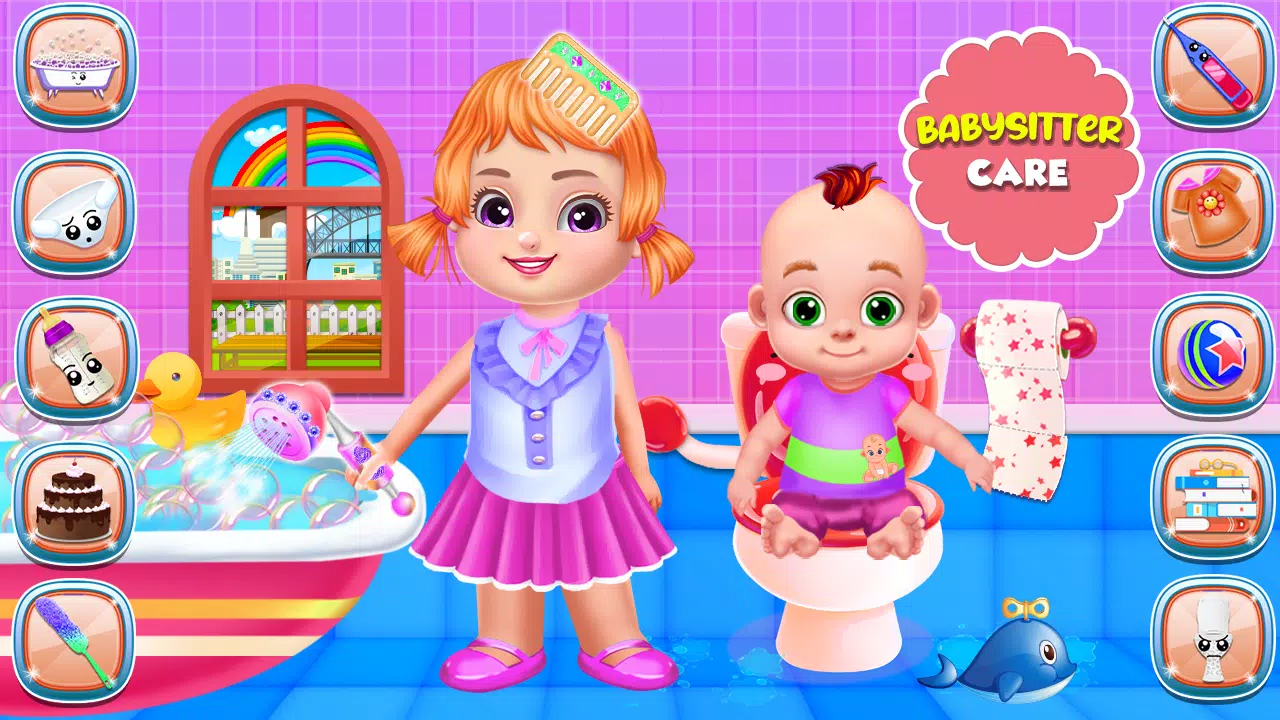 Schermata Babysitter Triplets Chic Care 1