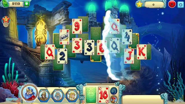 Solitaire Atlantis Tangkapan skrin 2