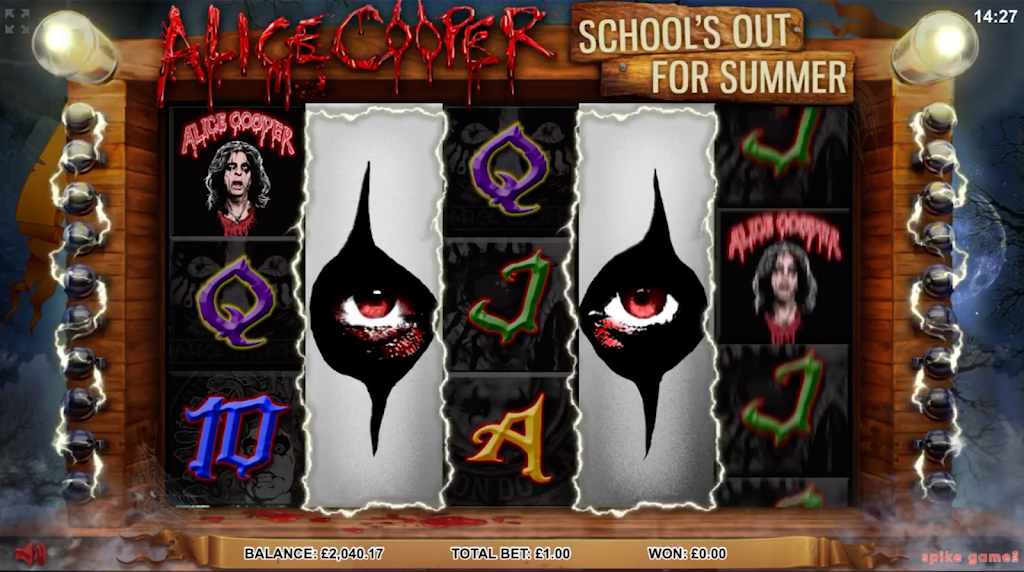 Alice Cooper.  Casino Slot Game. ဖန်သားပြင်ဓာတ်ပုံ 1