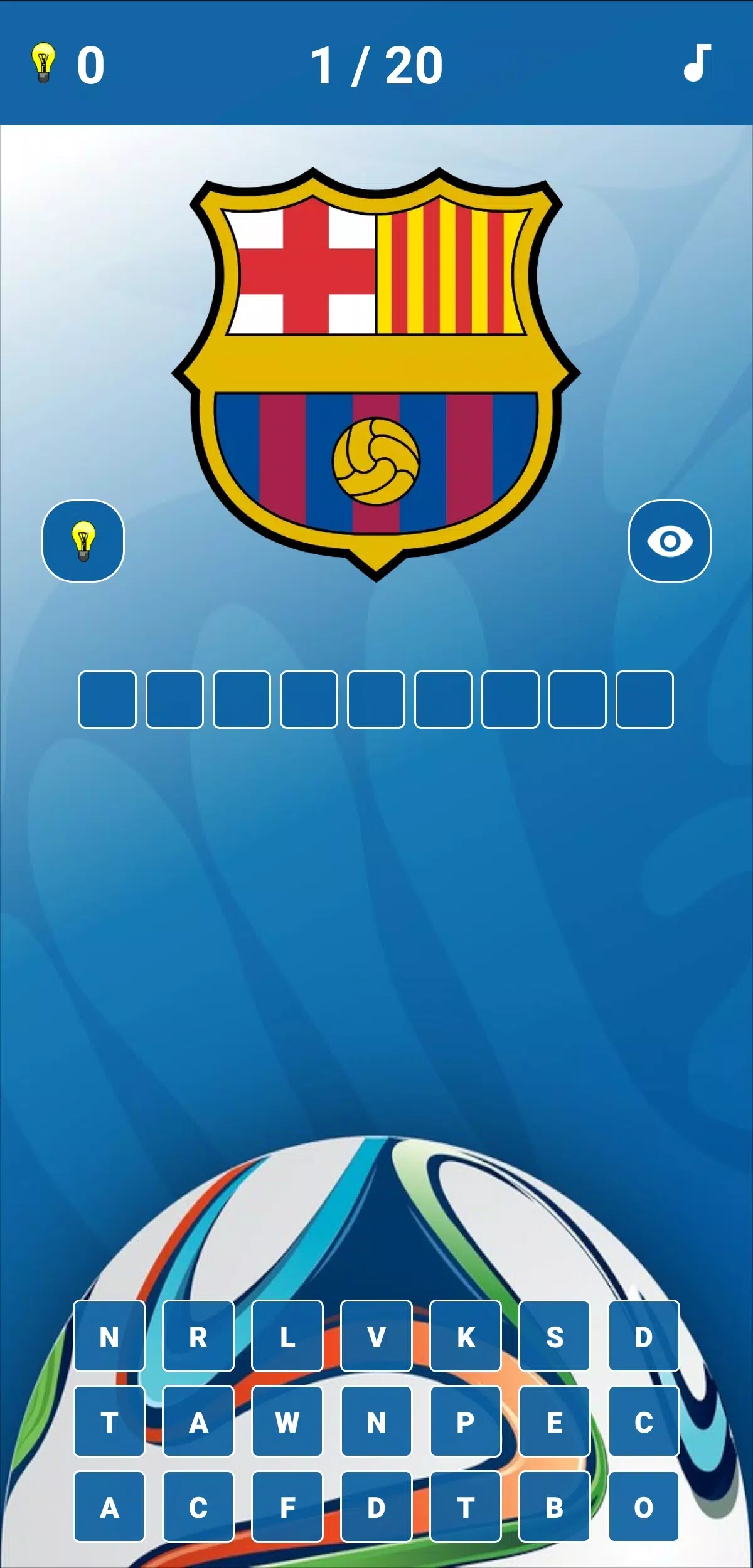 Soccer Clubs Logo Quiz Captura de pantalla 1