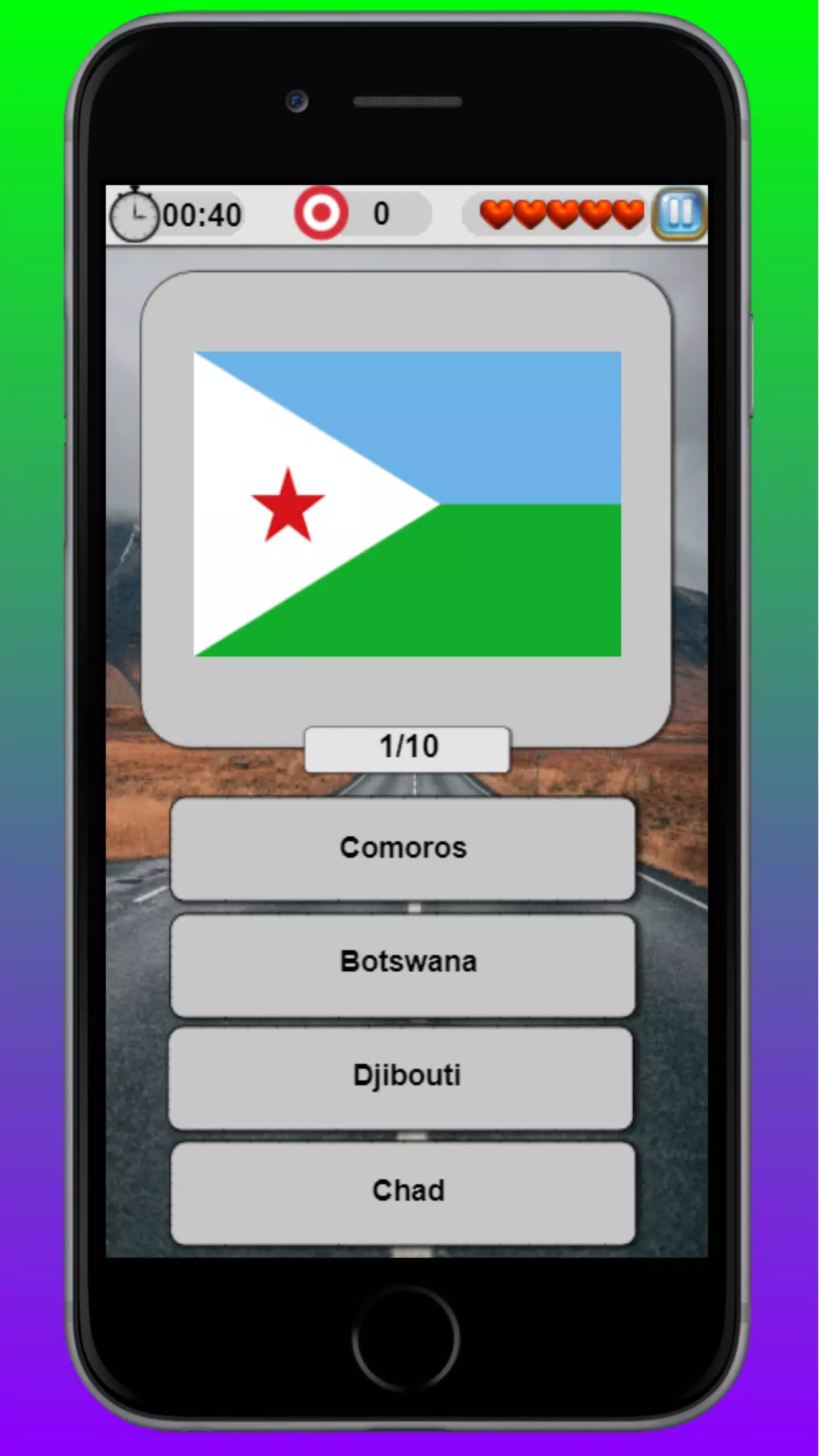Guess the Flag and Capital Cit Screenshot 3