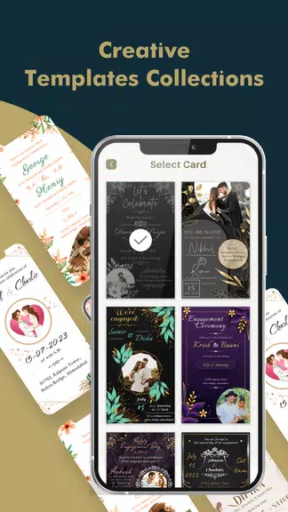 Engagement Card Maker & Design ภาพหน้าจอ 3