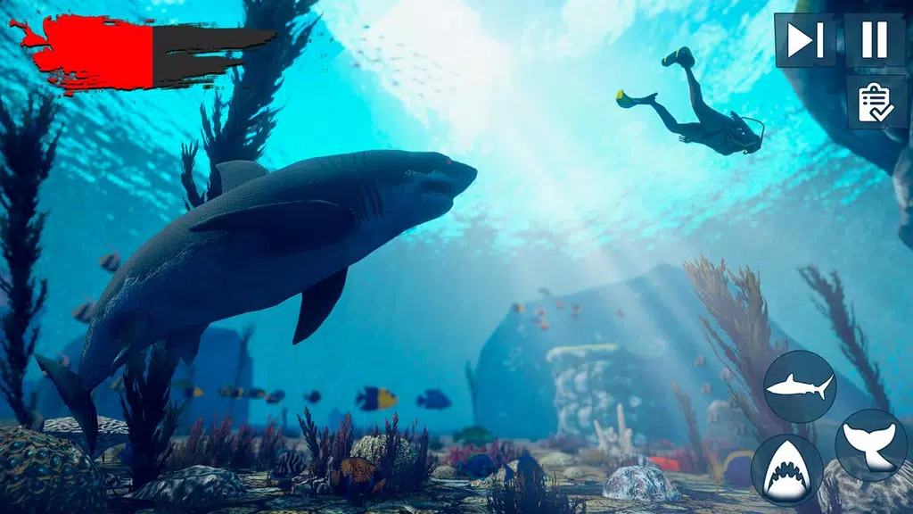 Real Survival Angry Shark Game Zrzut ekranu 2