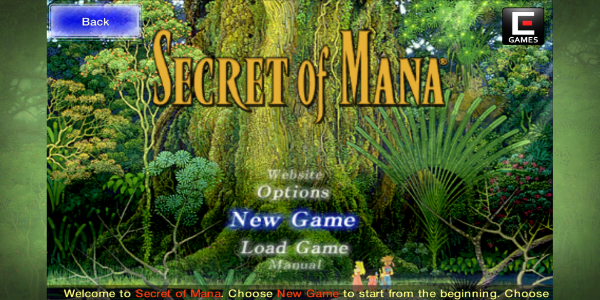 Secret of Mana Zrzut ekranu 1