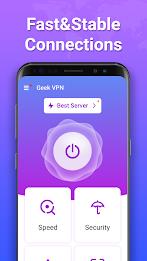 Geek VPN: Fast & Stable Proxy স্ক্রিনশট 1