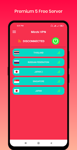 Mirchi VPN - Private & Fast Ảnh chụp màn hình 2