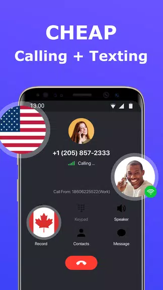 2nd Phone Number - Call & Text Screenshot 1