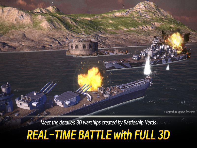 Warship Fleet Command: WW2 Mod APK Schermafbeelding 3