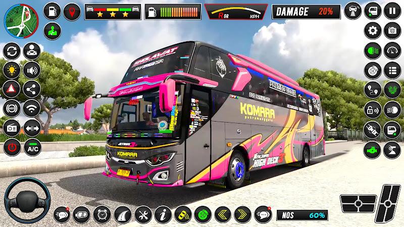 Luxury Coach Bus Driving Game Schermafbeelding 1