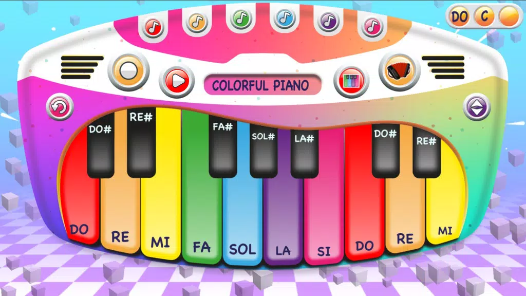 Colorful Piano Schermafbeelding 1