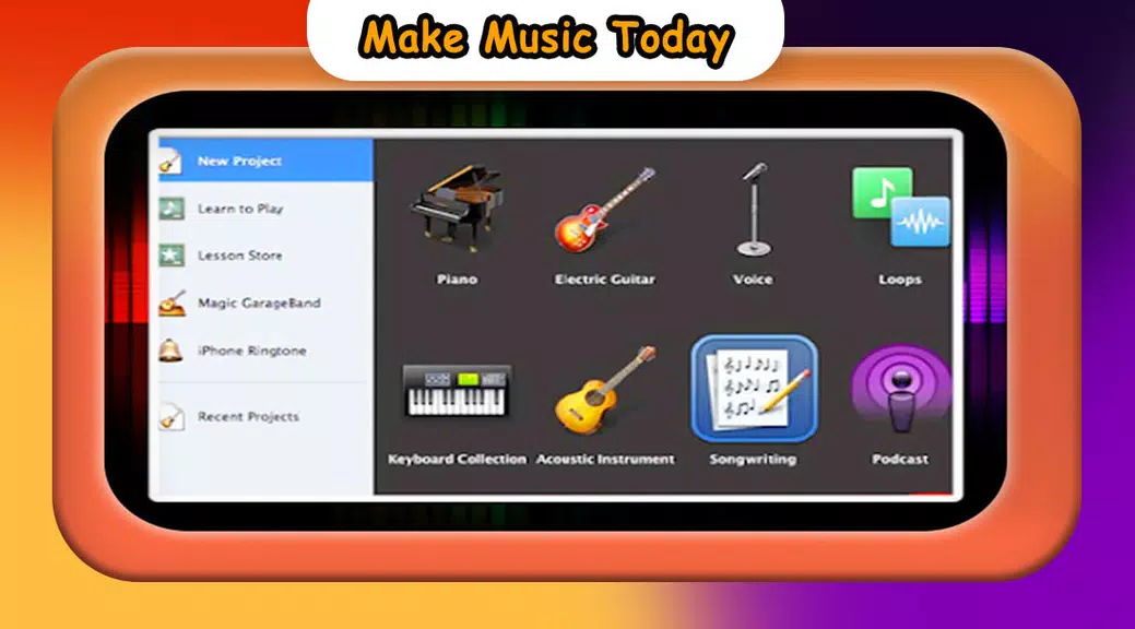 GarageBand Music in studio Clue Captura de pantalla 3