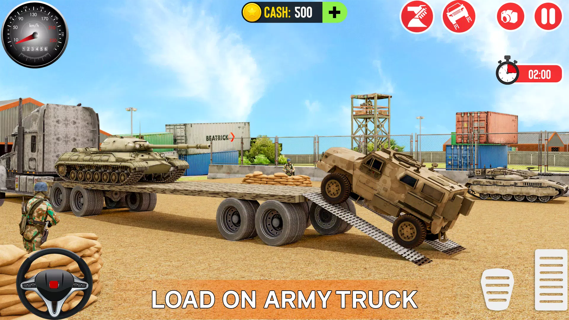 Army Car Games Truck Driving Captura de pantalla 3