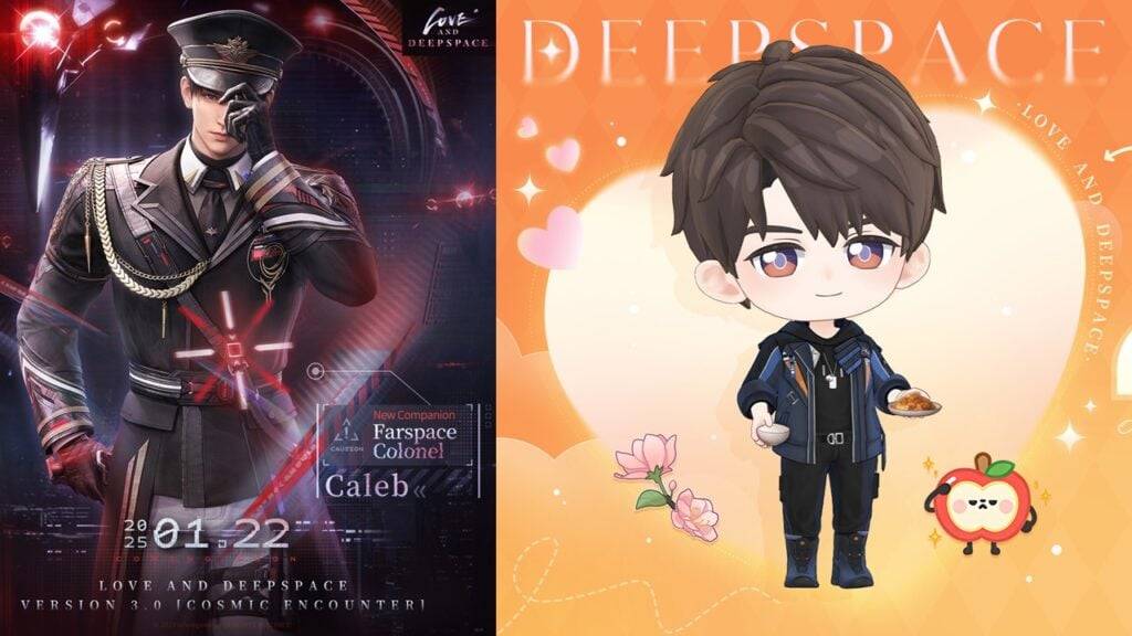 Love & Deepspace 3.0 Caleb을 특징으로하는 우주 만남과 솟아납니다.
