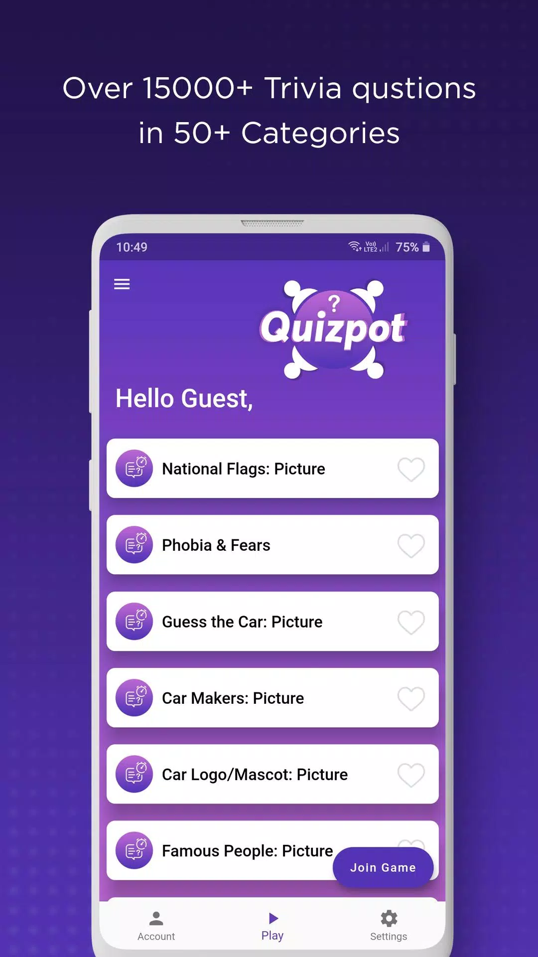 QuizPot: Group GK Quiz Trivia Schermafbeelding 2