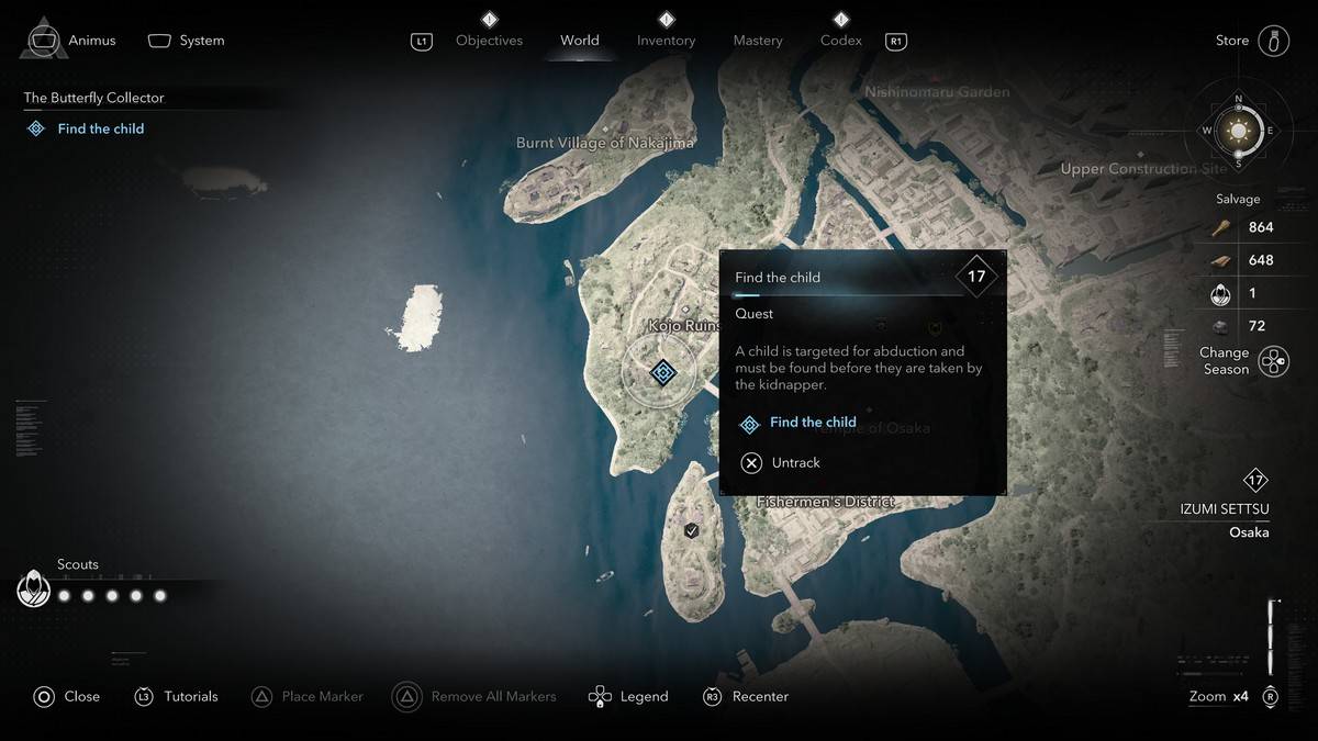 Comment et où trouver tous les membres du collection de papillons dans Assassin's Creed Shadows Mucho