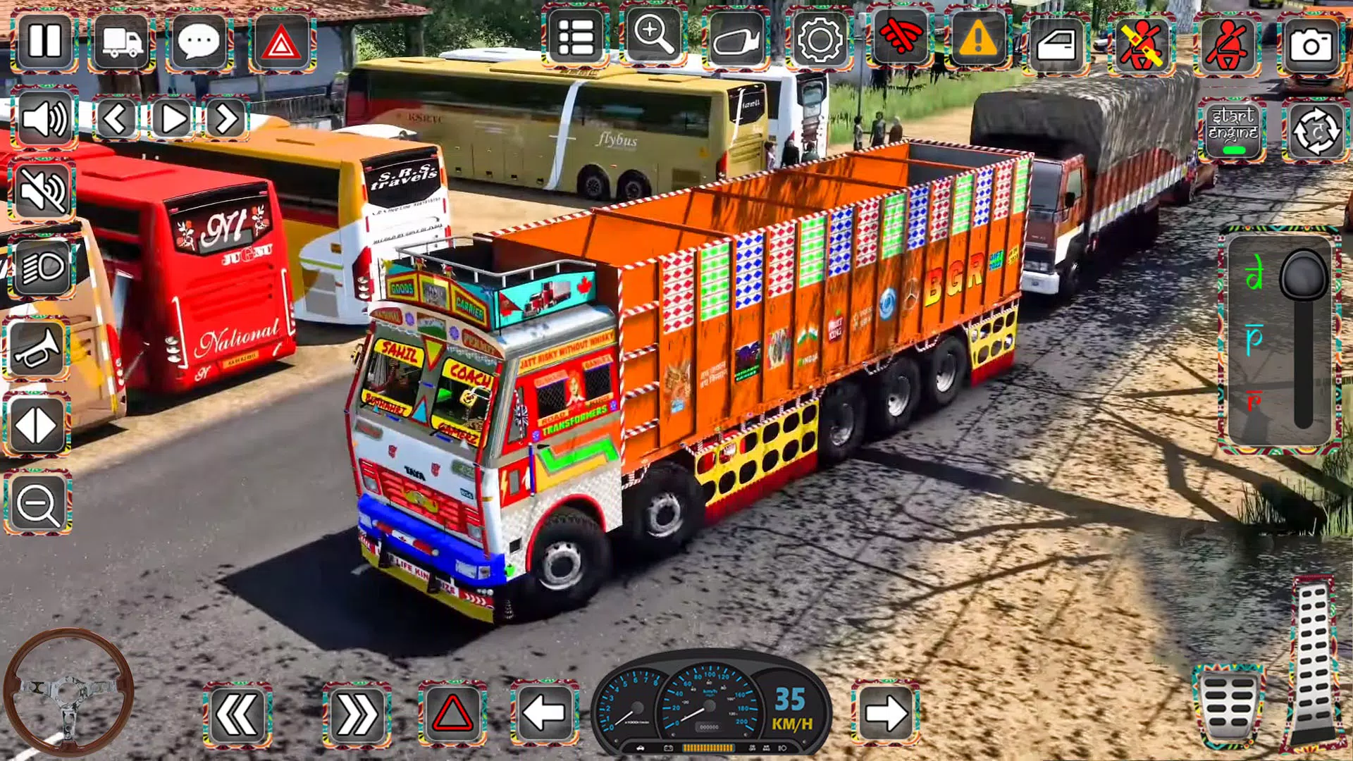 Indian Truck Driver Simulator應用截圖第2張