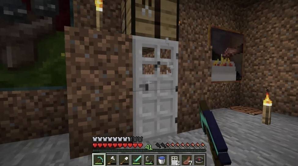 Minecraft中的铁门