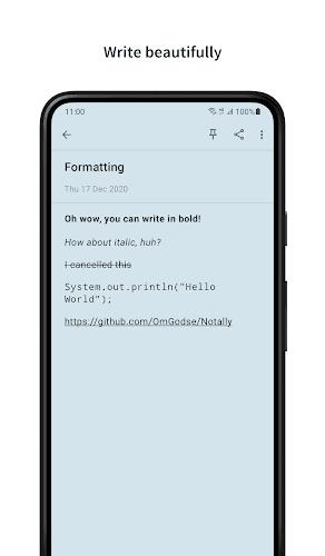 Notally - Minimalist Notes Capture d'écran 3