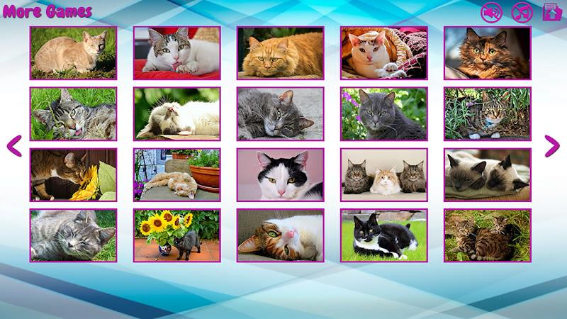 Big puzzles with cats ဖန်သားပြင်ဓာတ်ပုံ 2