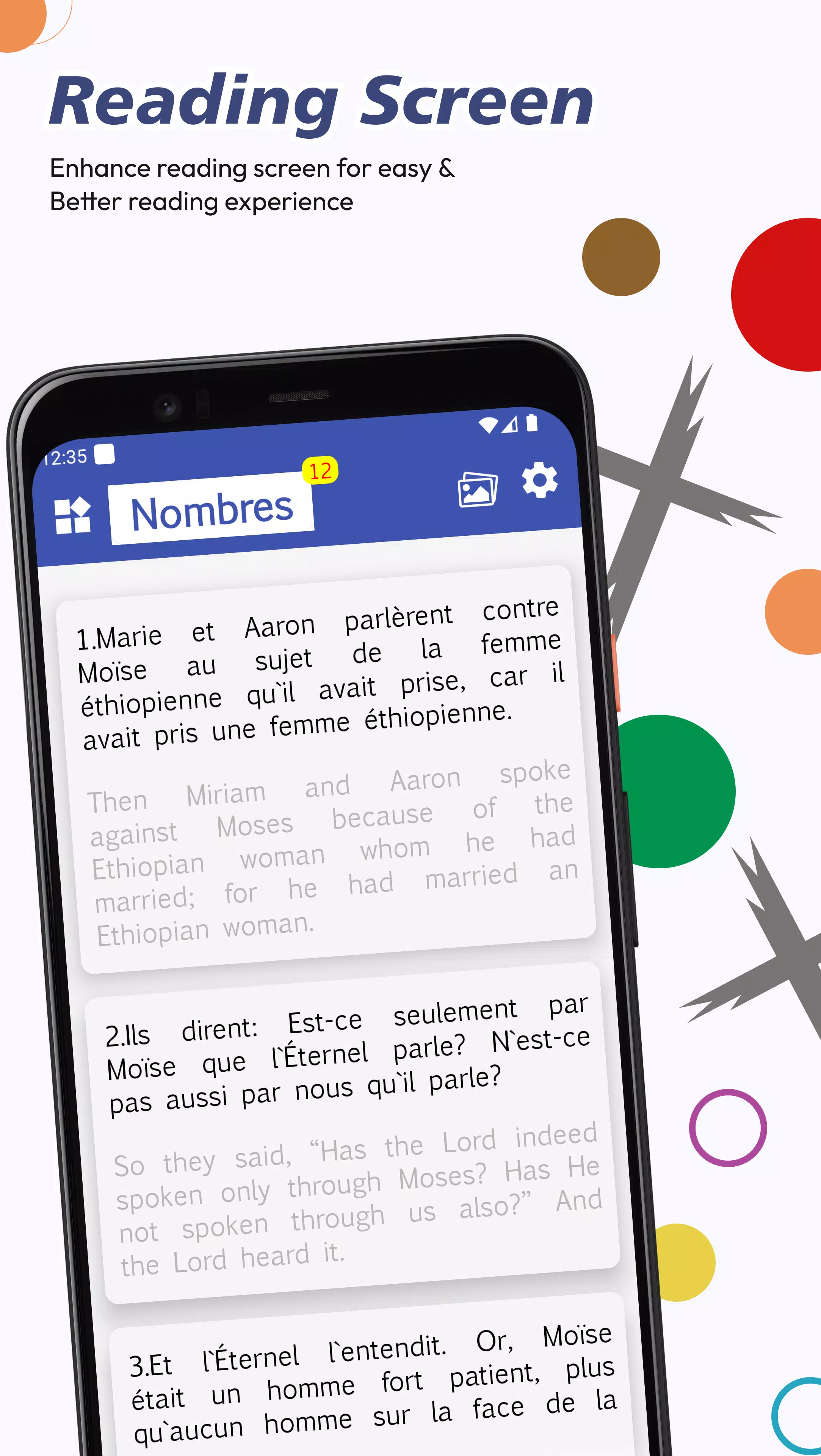 French English Bible Schermafbeelding 1