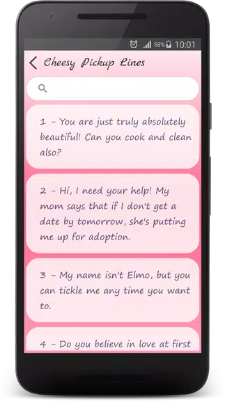 Cheesy Pick Up Lines ภาพหน้าจอ 2