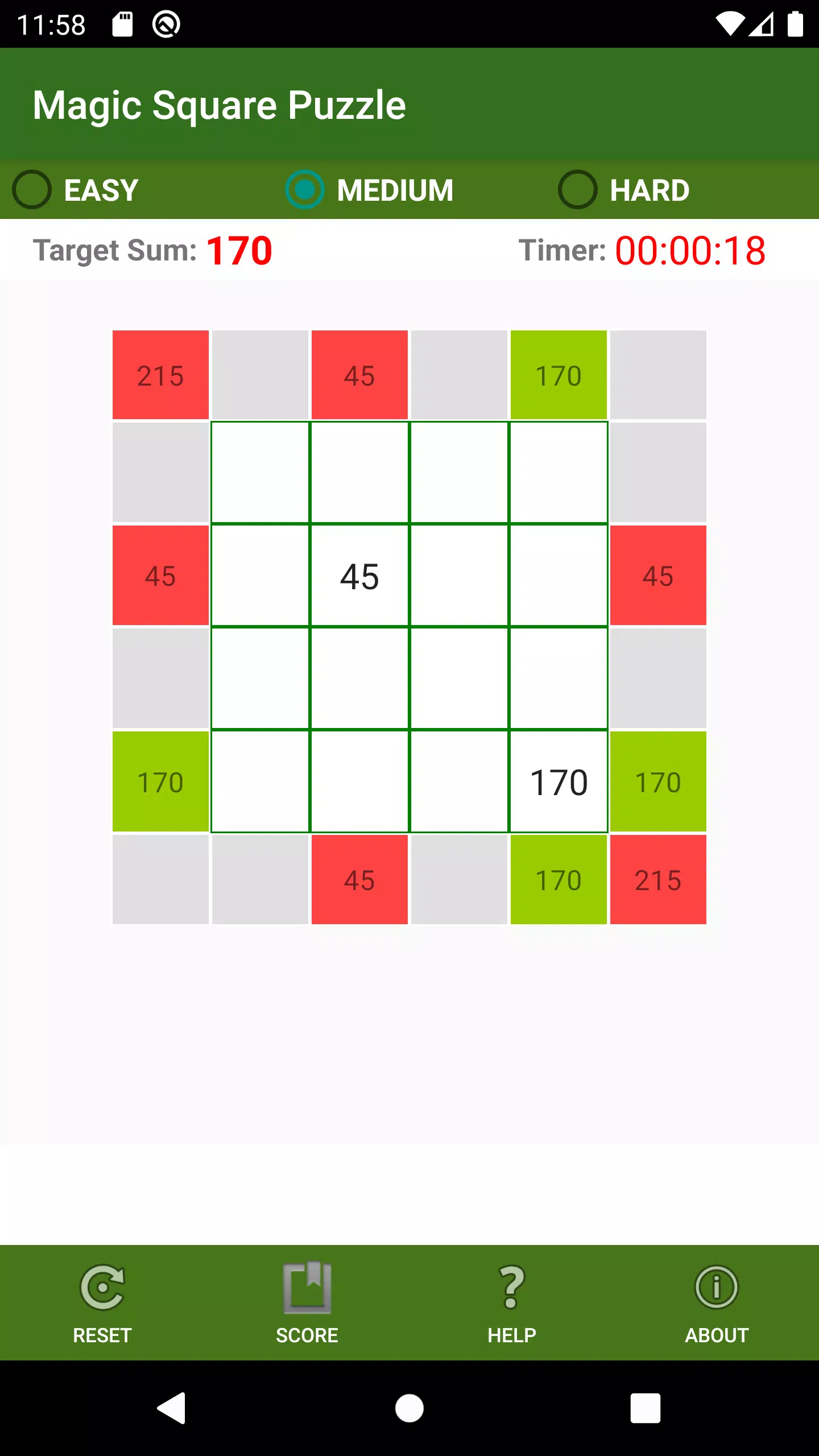 Magic Square Puzzle Screenshot 4