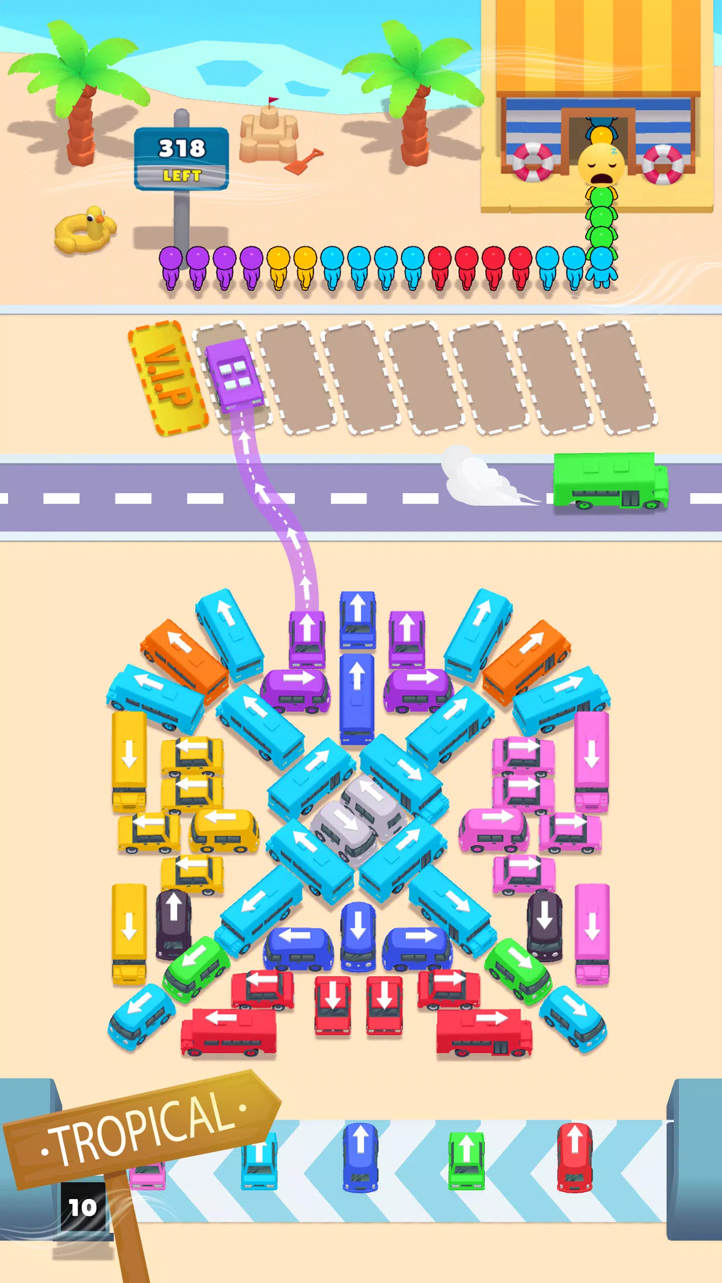 Bus Match Puzzle: Bus Shuffle Schermafbeelding 4