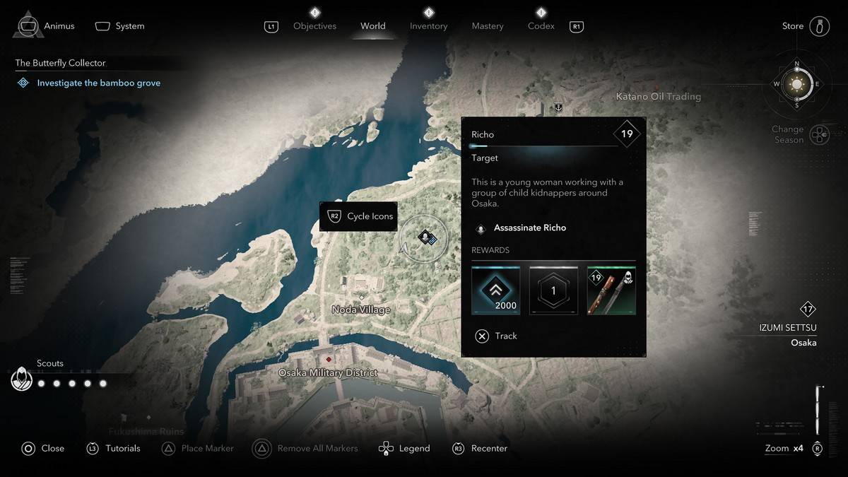 Comment et où trouver tous les membres du collection de papillons dans Assassin's Creed Shadows Richo