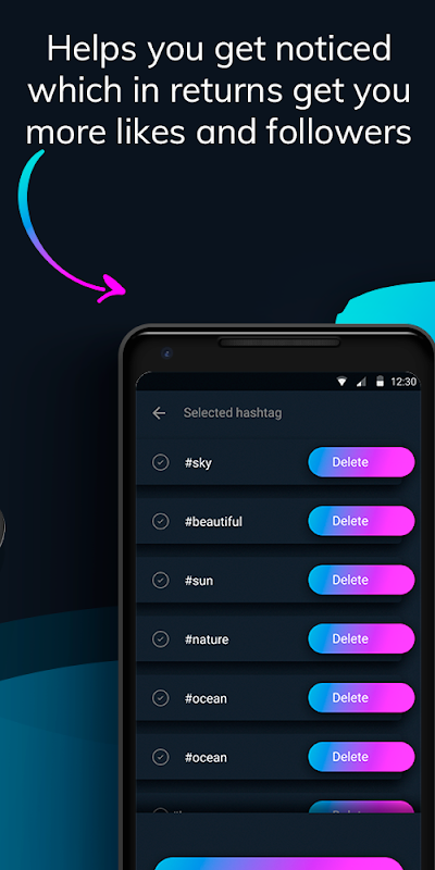 Likes With Tags - Hashtag Generator for Instagram ภาพหน้าจอ 3