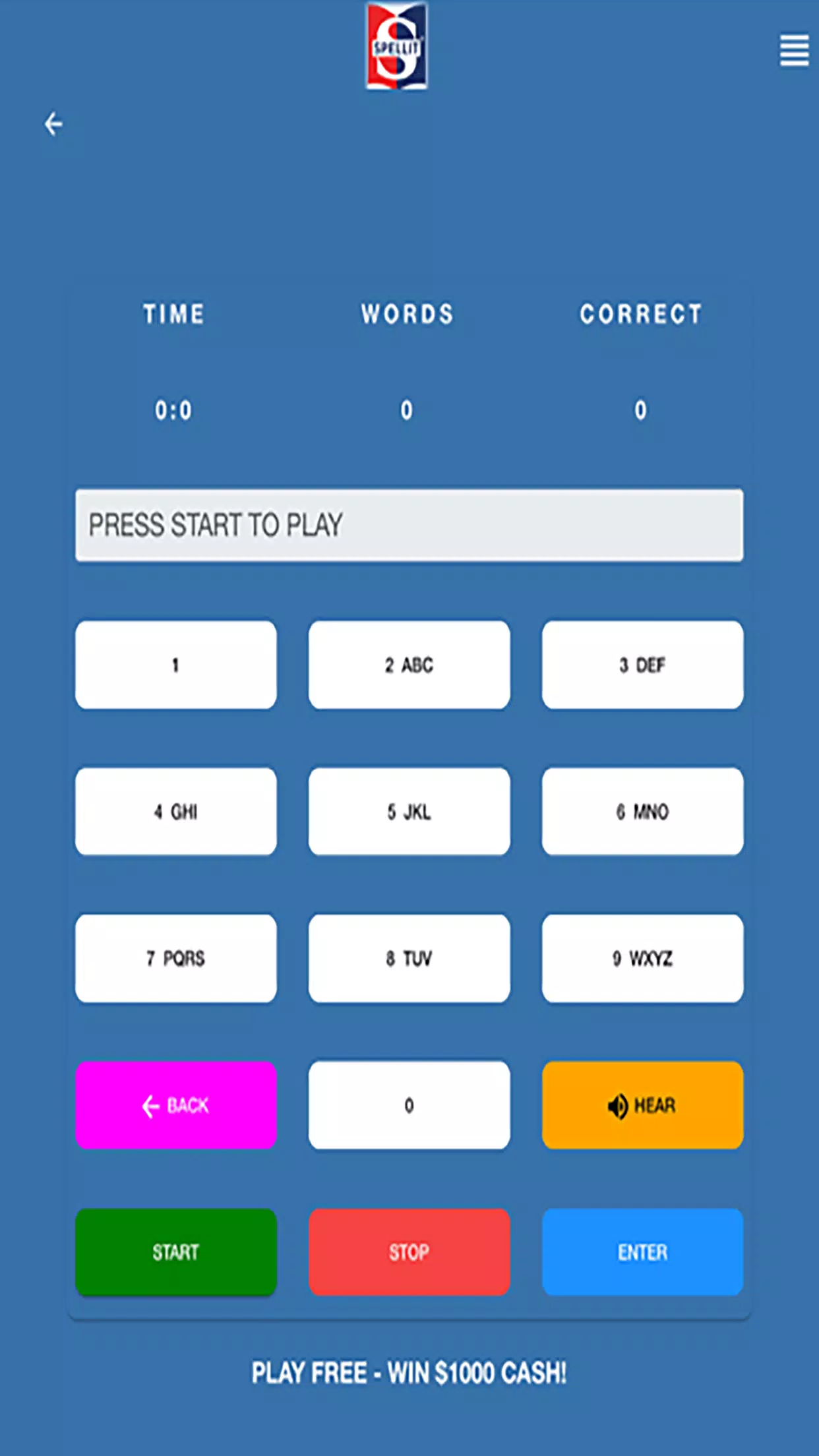 SPELLIT® SPELL WORDS WIN CASH Capture d'écran 2