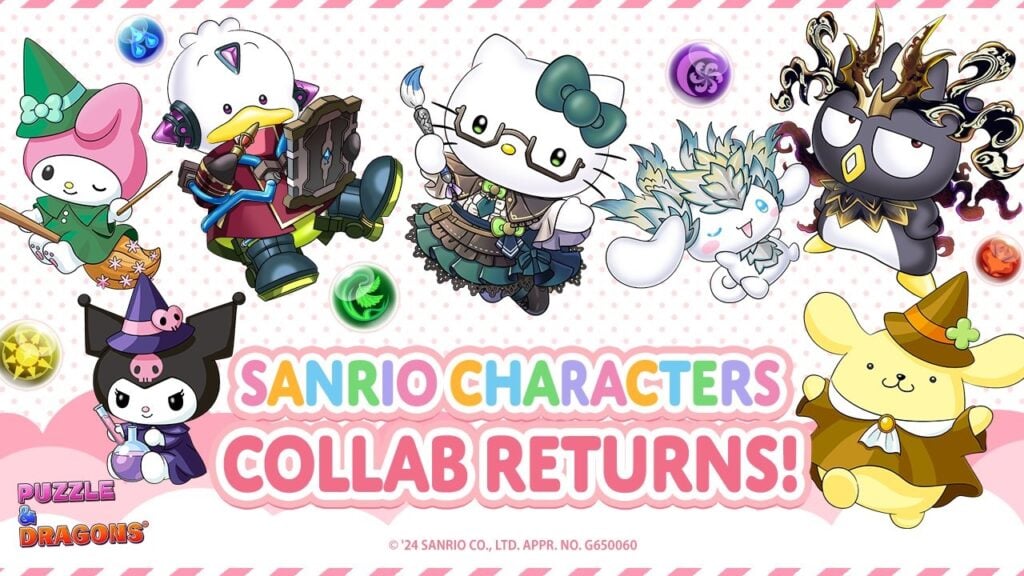 Puzzle & Dragons lança uma nova colaboração com personagens da Sanrio