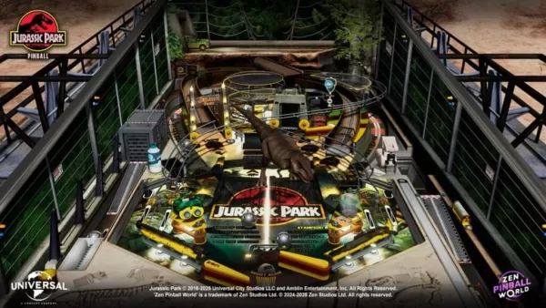 Ang mga talahanayan ng New Zen Pinball na inspirasyon ng mga klasikong pelikula tulad ng inilabas na Jurassic Park