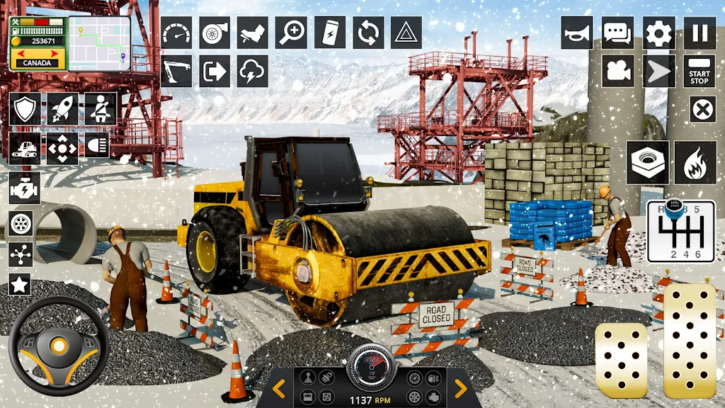 Snow Heavy Construction Game Screenshot 3