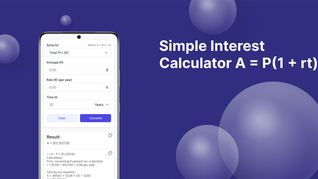 Simple Interest Calculator Schermafbeelding 3