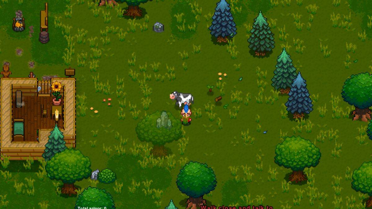 Una vaca en Necesse como parte de una guía completa sobre la cría de animales en el juego