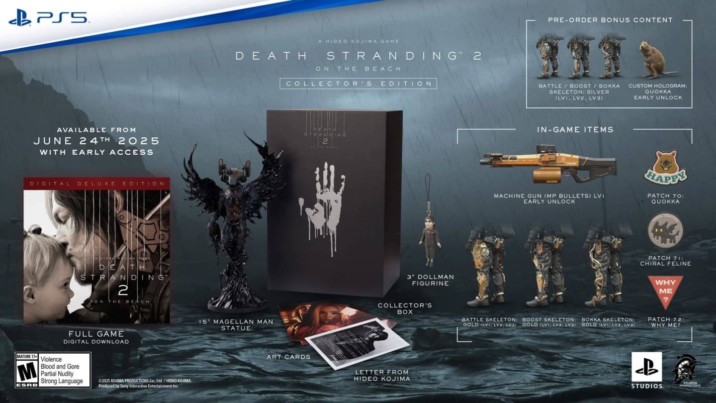 Sony เปิดตัวตัวอย่างรุ่น Collector สำหรับ Death Stranding 2: On The Beach
