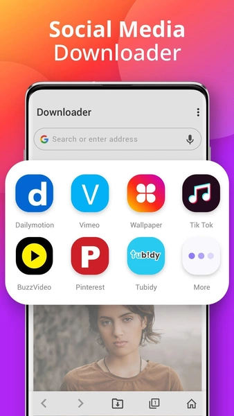 Downloader - Video Downloader Tangkapan skrin 1