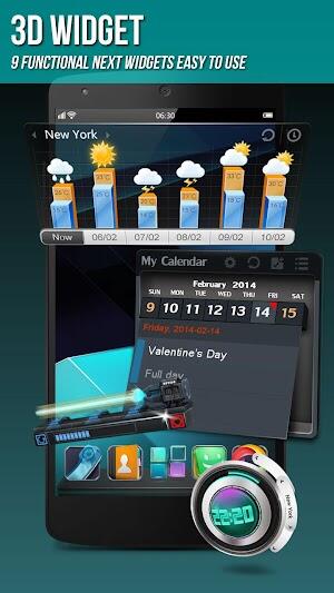 Next Launcher 3D Shell Tangkapan skrin 4