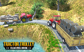 Tractor Trolley Driving Sim 3D Schermafbeelding 1