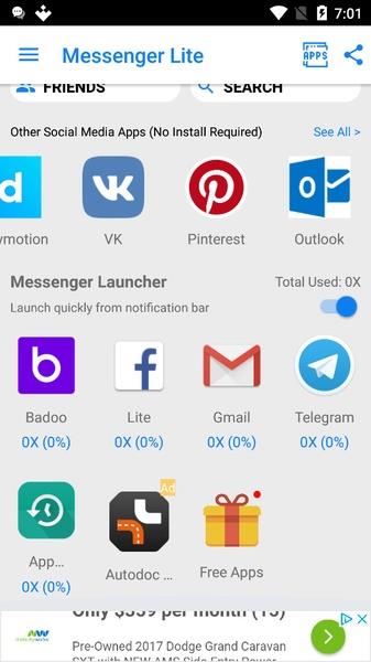 Messenger Pro Lite for Messages ဖန်သားပြင်ဓာတ်ပုံ 3