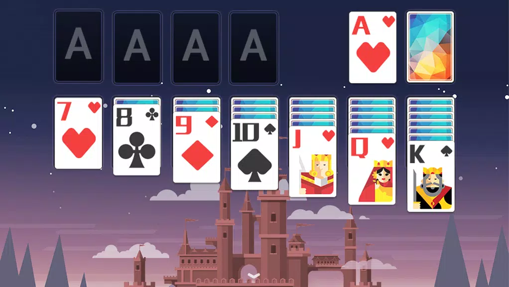 Solitaire FairyTaleCastleTheme Schermafbeelding 3