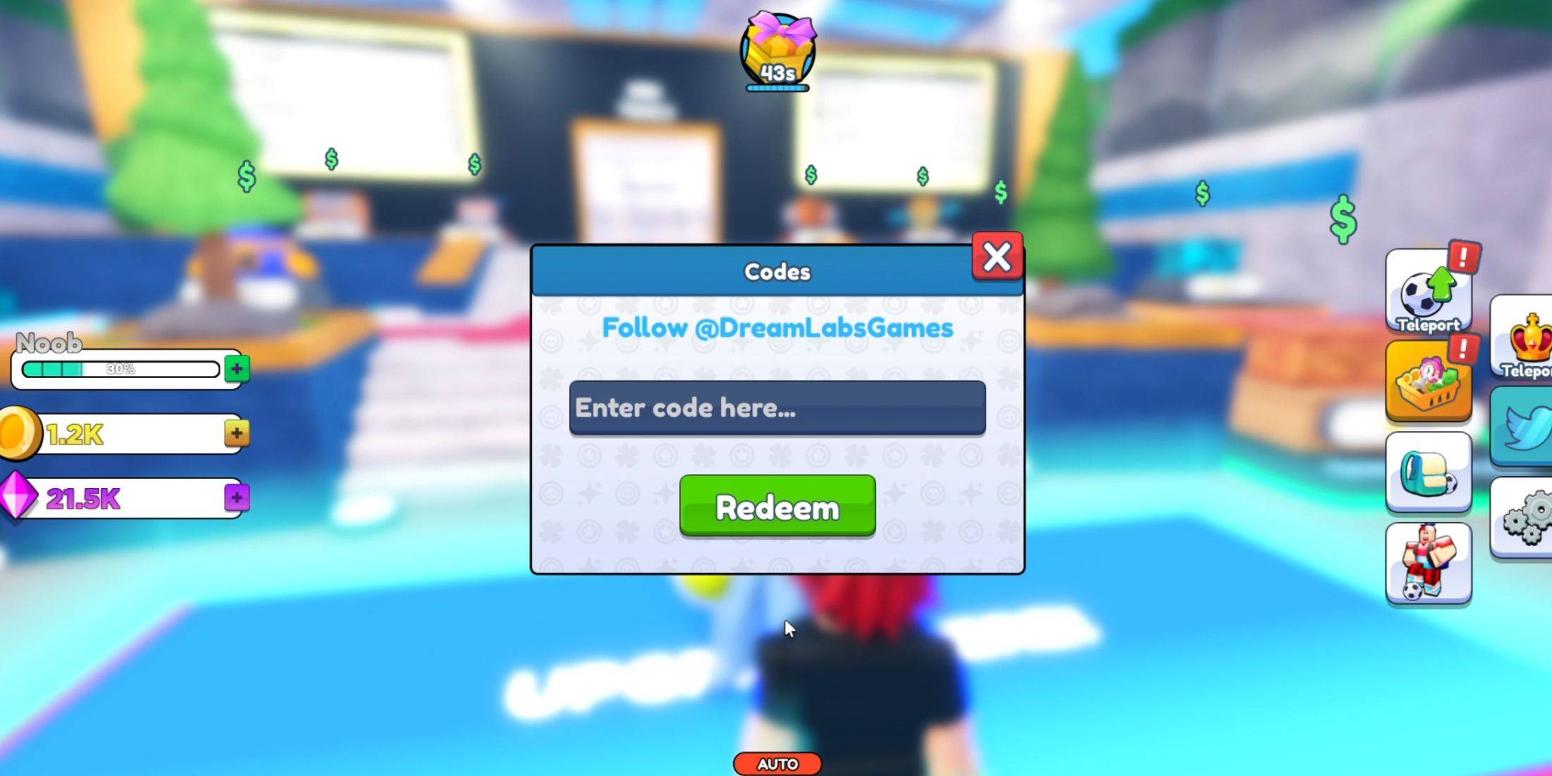 ရည်မှန်းချက် Kick Simulator အတွက် codes တွေကိုရွေးနှုတ်တော်မူ