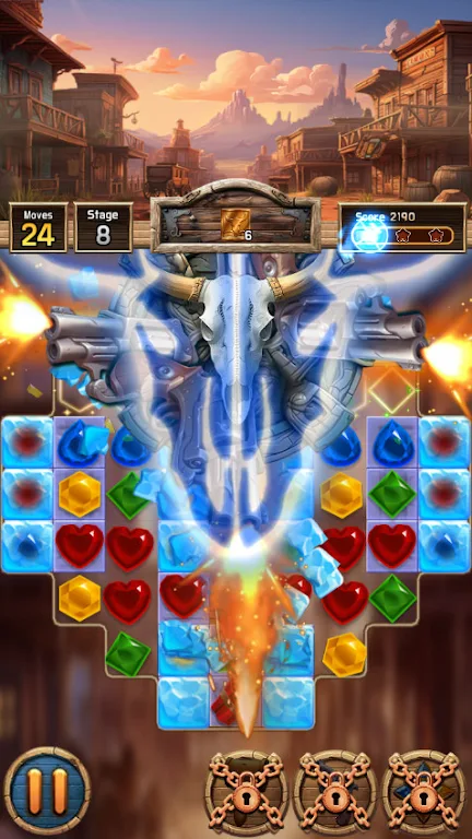 Jewel Western Match Screenshot 1