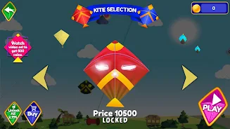 Pipa Layang Kite Flying Game Ảnh chụp màn hình 2