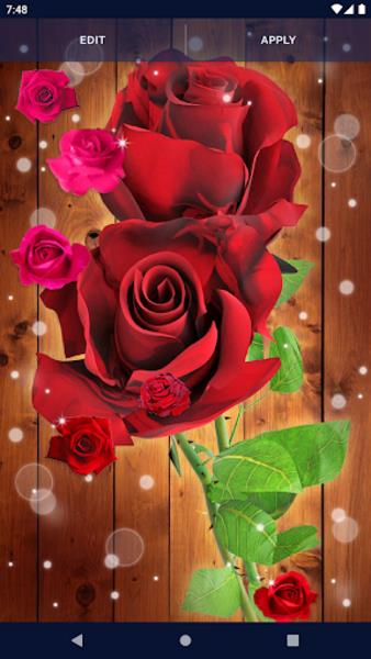 Red Rose Live Wallpaper ภาพหน้าจอ 4