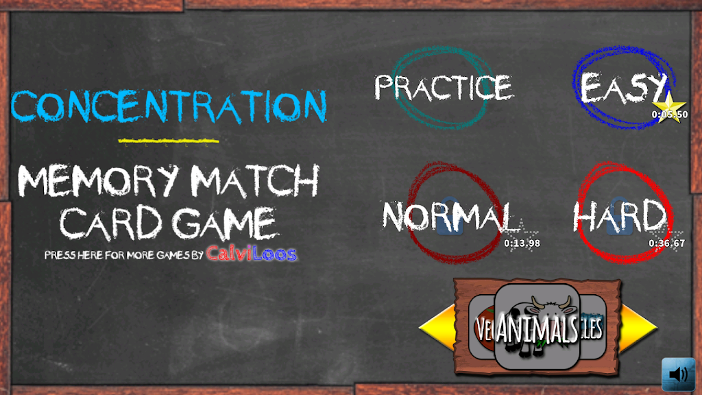 Concentration Memory Match Brain Game Captura de pantalla 1