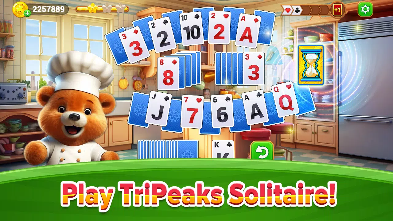 Cooking Solitaire Chef Bear應用截圖第1張